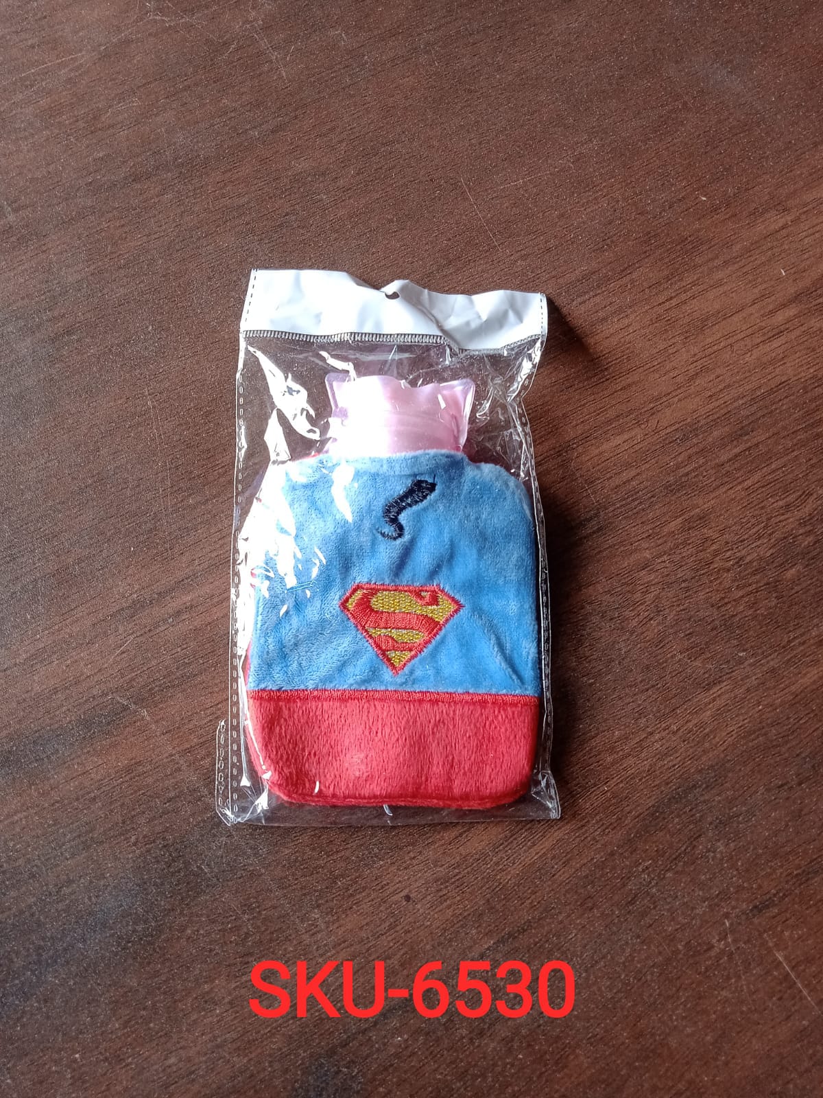 6530 Superman Print small Hot Water Bag with Cover for Pain Relief, Neck, Shoulder Pain and Hand, Feet Warmer, Menstrual Cramps. 6530 Superman Print small Hot Water Bag with Cover for Pain Relief, Neck, Shoulder Pain and Hand, Feet Warmer, Menstrual Cramps.